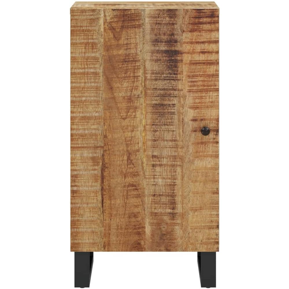 Credenza Con Anta 40x31x75 Cm In Legno Massello Di Mango - Foto 3