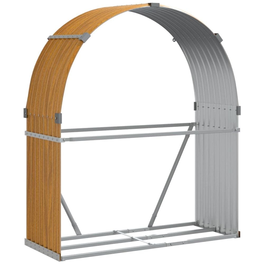 Portaceppi Marrone Chiaro 120x45x140 Cm In Acciaio Zincato - Foto 2