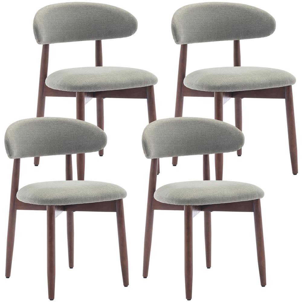 Set Di 4 Sedie Da Sala Da Pranzo, Resistenti Ed Eleganti, In Stile Scandinavo Minimalista, Ideali Per Sala Da Pranzo E Cucina, Verde - Foto 1