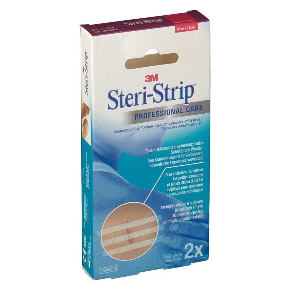 Cerotto per Sutura Steristrip Sriscia 6 X 75 mm 6 Pezzi - Foto 1