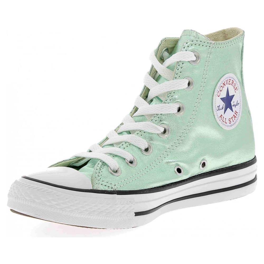 Converse Ctas Hi Scarpe Sportive Verde Metallizzato Converse Ctas Hi Scarpe Sportive Verde Metallizzato
