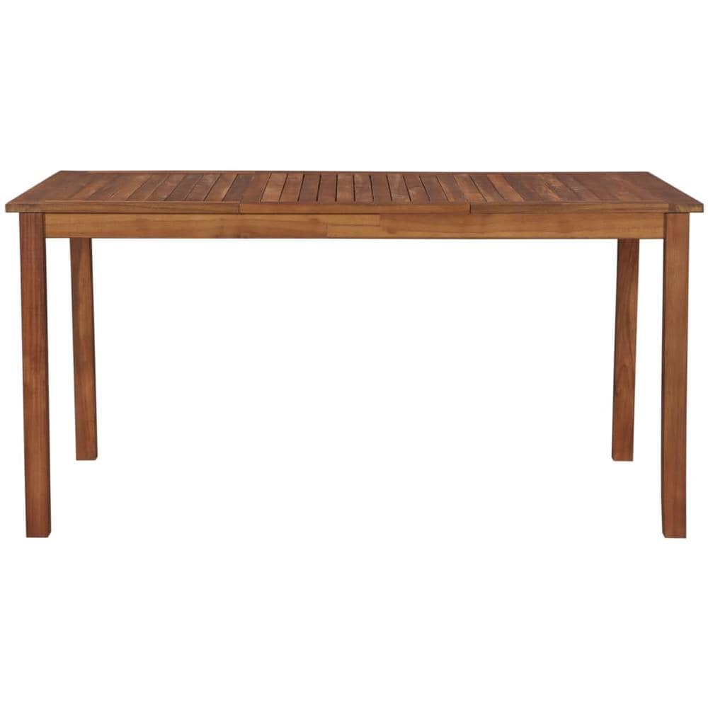 Tavolo Da Pranzo In Legno Massello Di Acacia 150x90x74 Cm - Foto 2