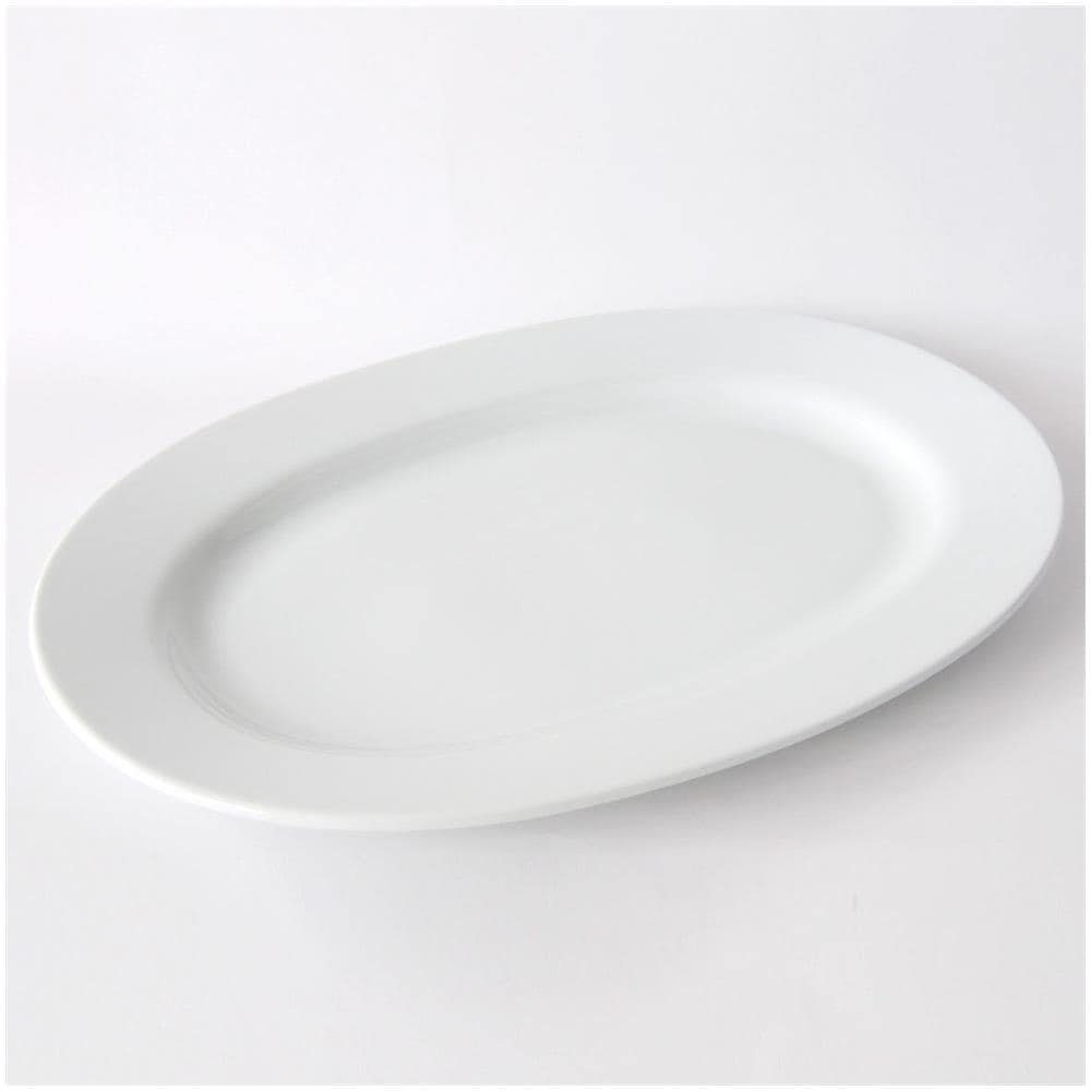 A di - AJM28/22 - PlateBowlCup Piatto da portata ovale in porcellana bianca. - Foto 2
