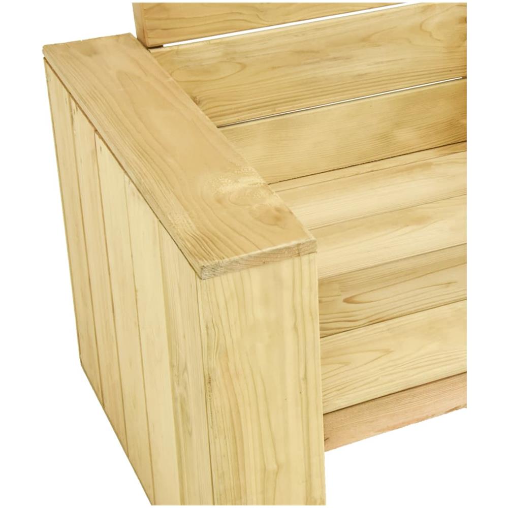 Sedia da Giardino 89x76x76 cm in Legno di Pino Impregnato - Foto 2