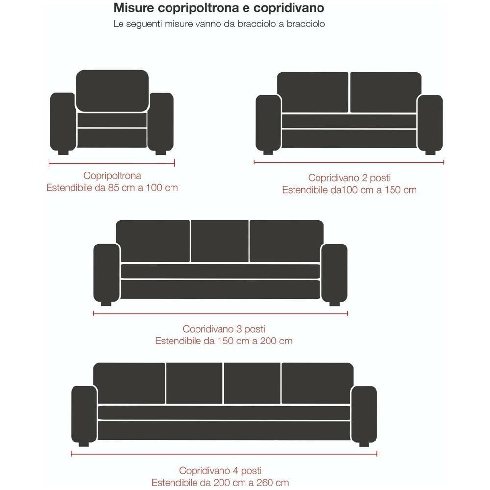 Copridivano Elasticizzato Antimacchia Con Braccioli Sagomati Made In Italy - 1 Posto Estensibile Da 85 A 100 Cm Verde Scuro - Foto 5