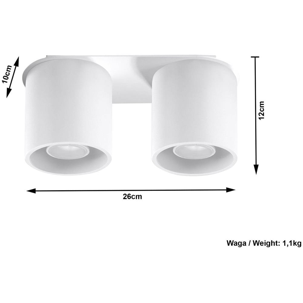 Faretto Da Incasso A 2 Luci Da Incasso Bianco, Gu10 - Foto 2