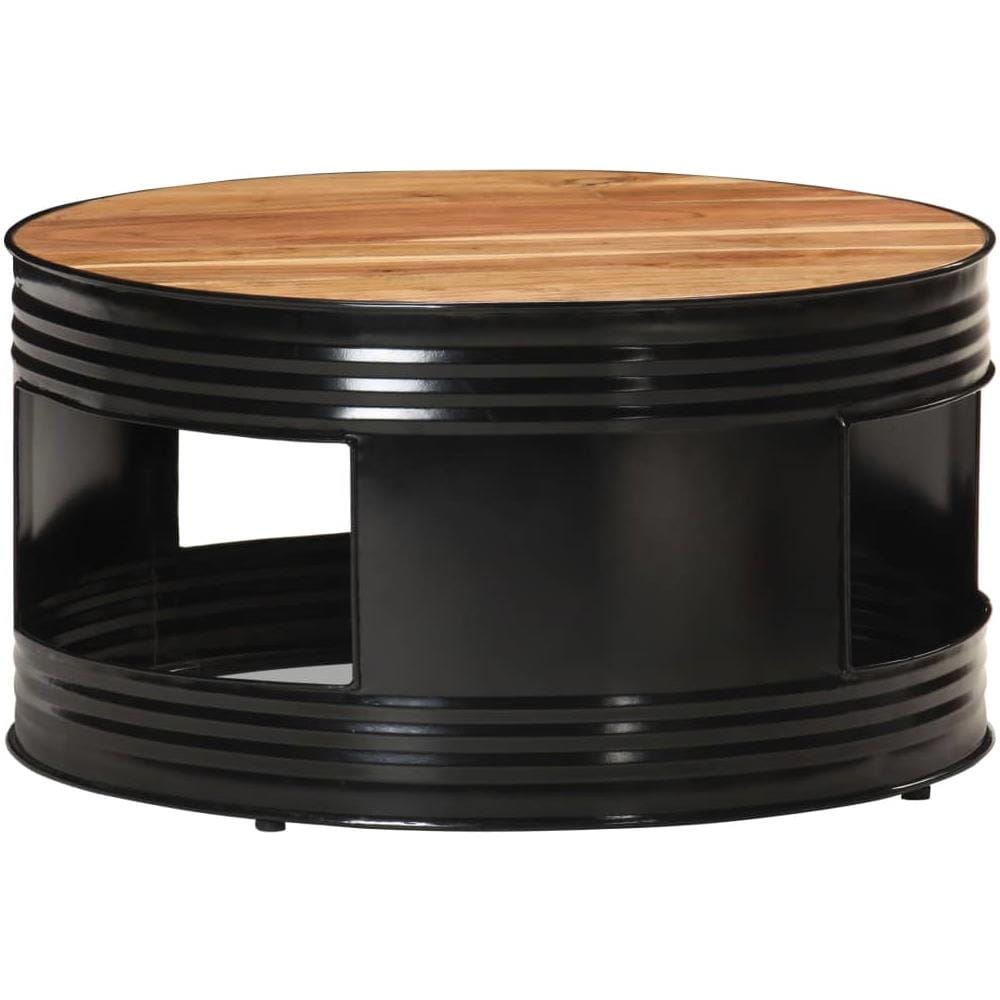 Tavolino Da Caff Nero 68x68x36 Cm In Massello Di Acacia - Foto 1