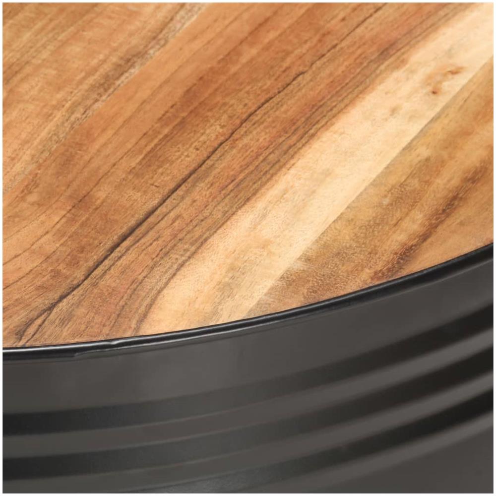 Tavolino Da Caff Nero 68x68x36 Cm In Massello Di Acacia - Foto 2