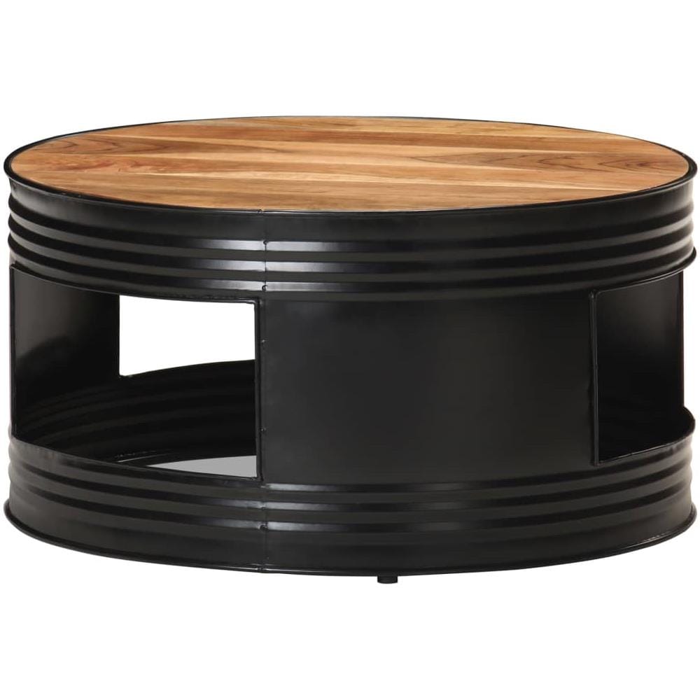Tavolino Da Caff Nero 68x68x36 Cm In Massello Di Acacia - Foto 7