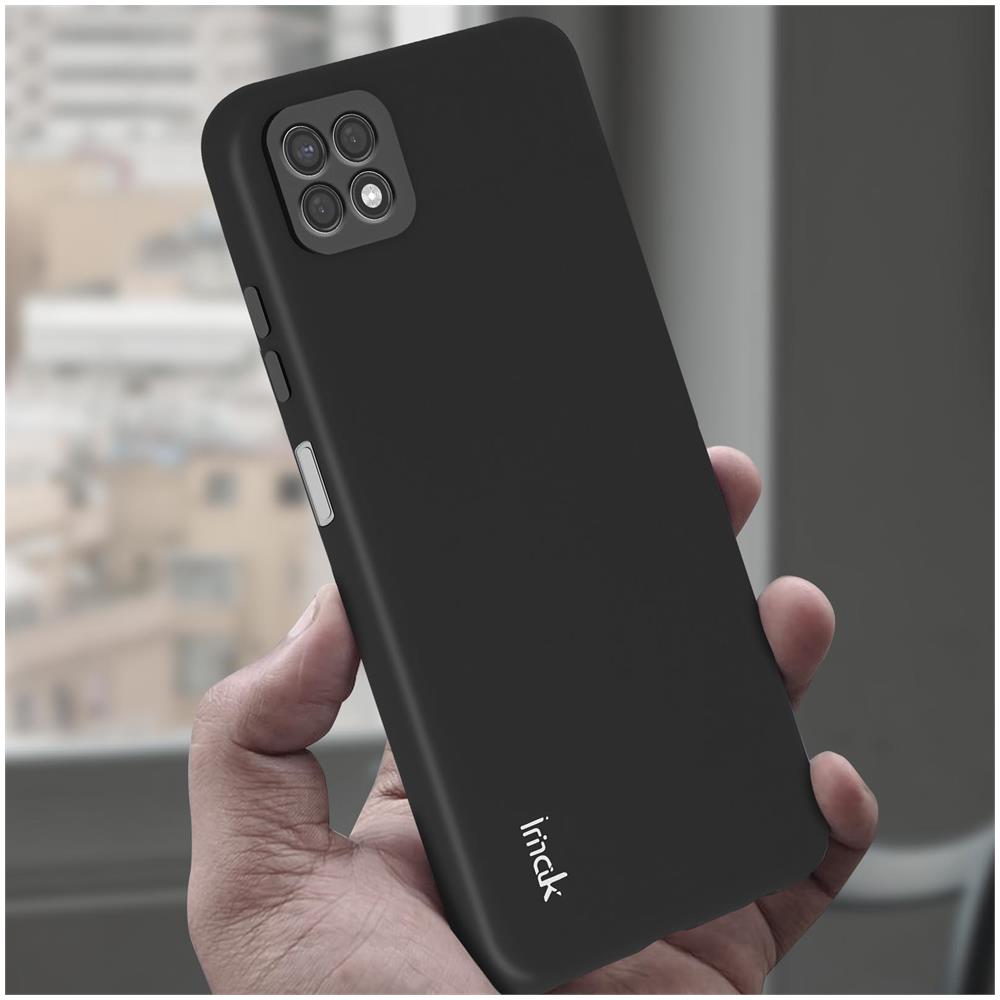 Cover Samsung Galaxy A22 5g Silicone Gel Antitracce Resistente Sottile Nera - Foto 5