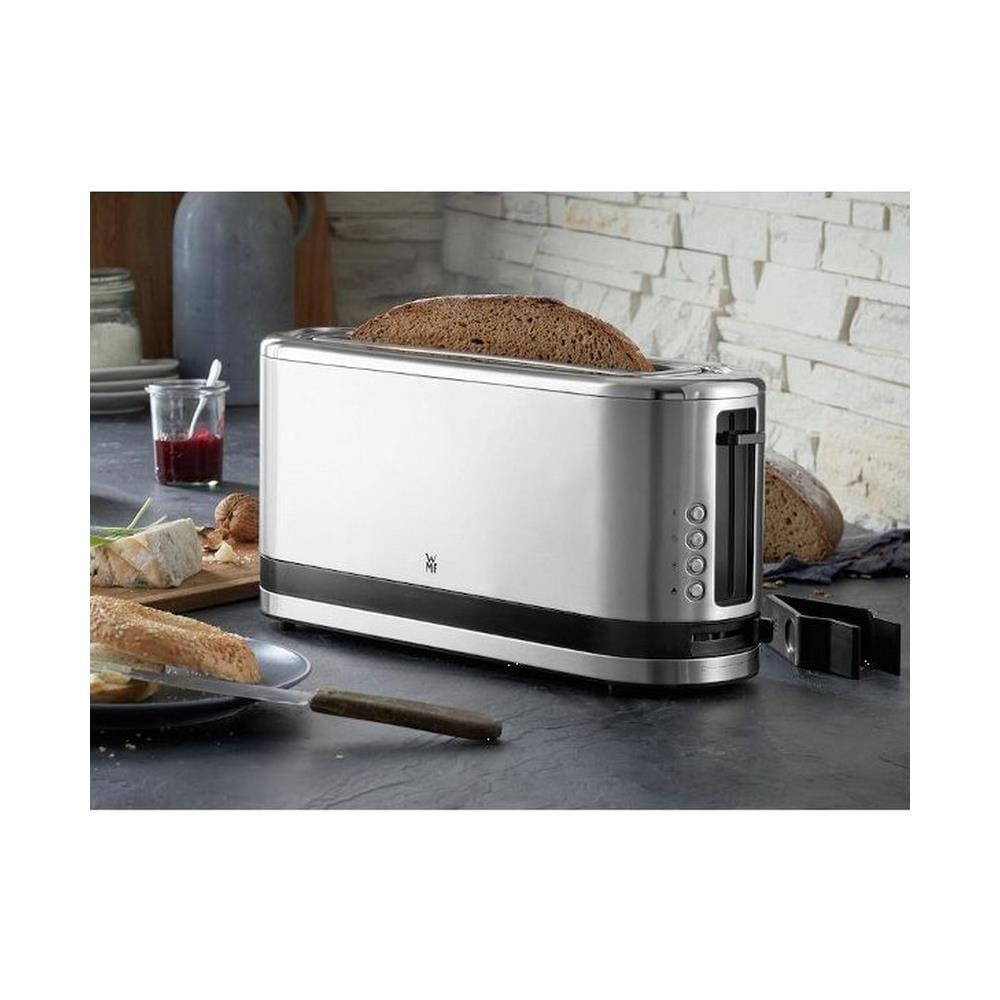 Tostapane a Fessura Lunga con Capacità 2 Fette Potenza 900 W Colore Inox - Foto 5