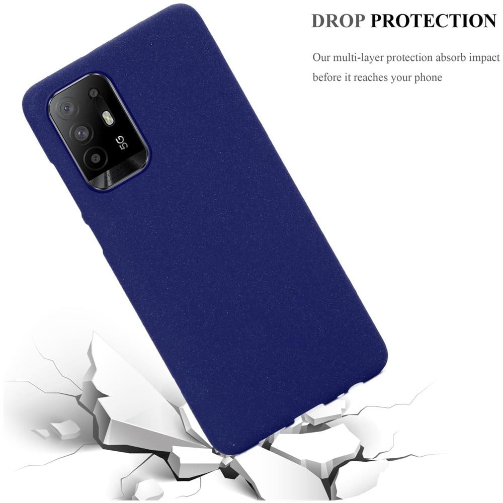Custodia Compatibile Con Oppo A94 5g In Frost Blu Scuro - Coperchio Protettivo In Silicone Tpu Flessibile - Foto 6
