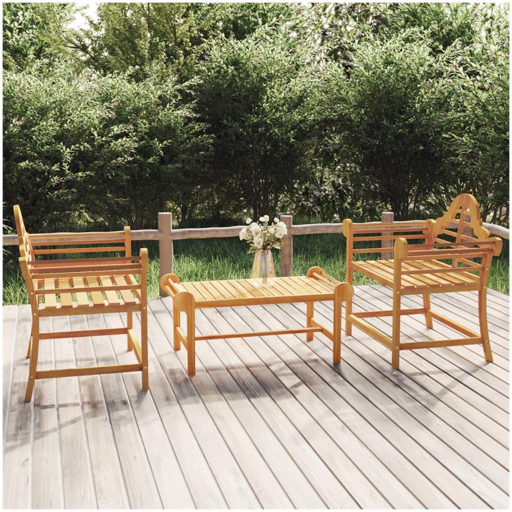 Sedie da Giardino 2 pz 91x62x94 cm in Legno Massello di Teak - Foto 1