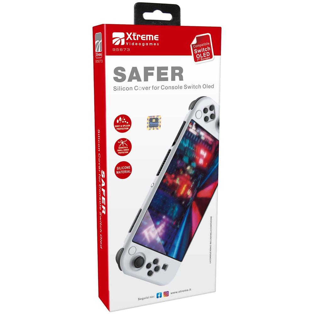 95673 custodia per console portatile Cover Nintendo Silicone Bianco - Foto 3