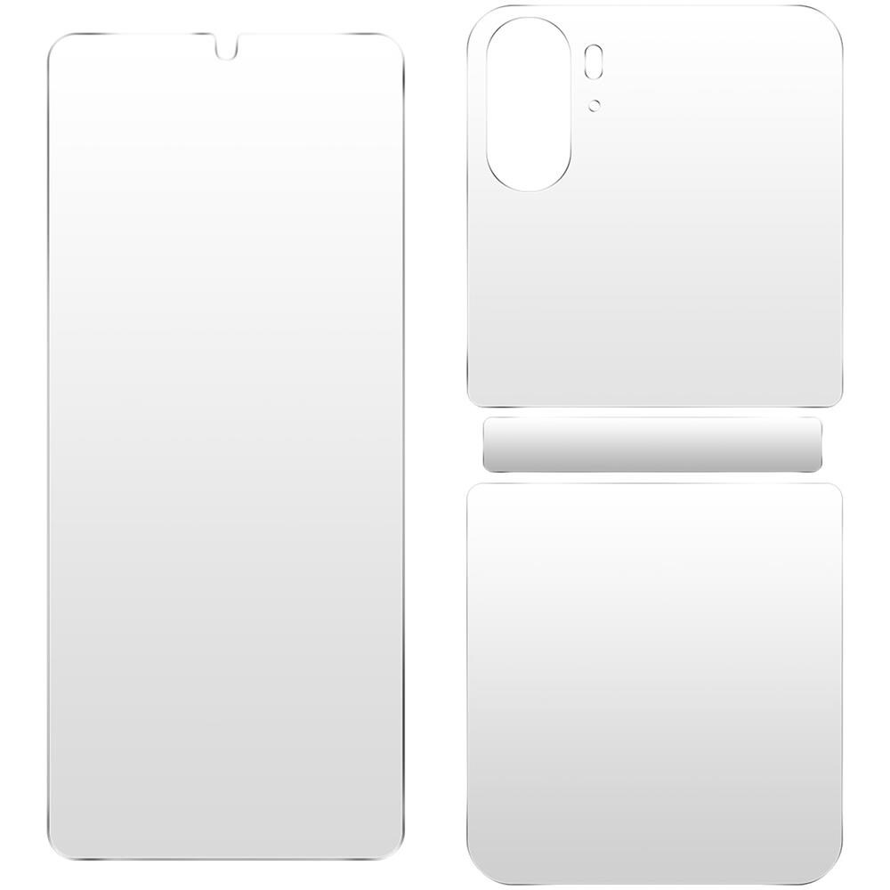 Pellicola Protettiva Per Oppo Find N2 Flip Fronte Retro Silicone Trasparente - Foto 2