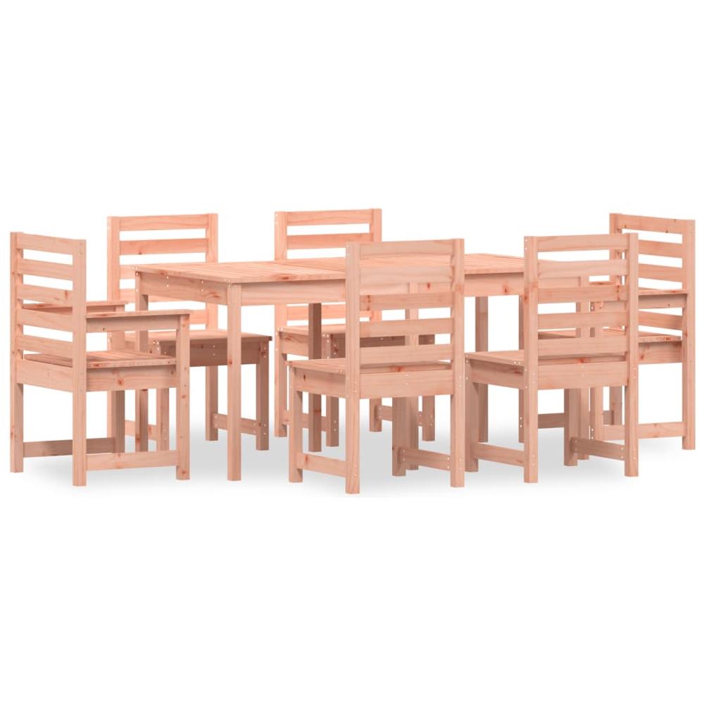 Set Da Pranzo Per Giardino 7 Pz In Legno Massello Di Douglas - Foto 2