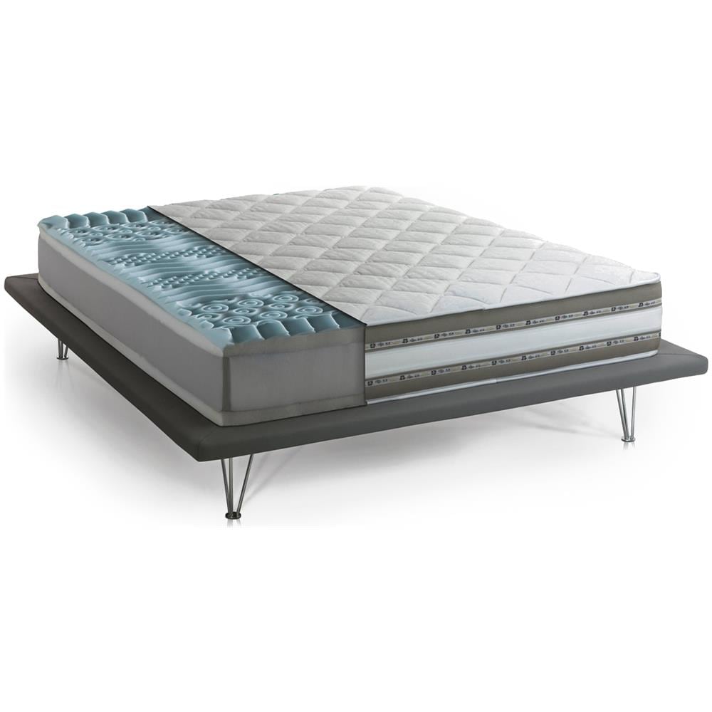 Materasso Singolo Odessa, Materasso Sfoderabile In Memory Foam E Gel Waterfoam, 100% Made In Italy, Anti Acaro E Anallergico, Cm 80x200h27 - Foto 2