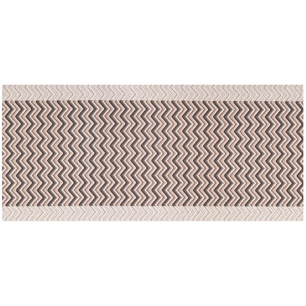 Tappeto Passatoia Tessuto Jacquard Linea Emozioni Dis. Zig Zag Twist Grigio 57x90 Grigio - Foto 1