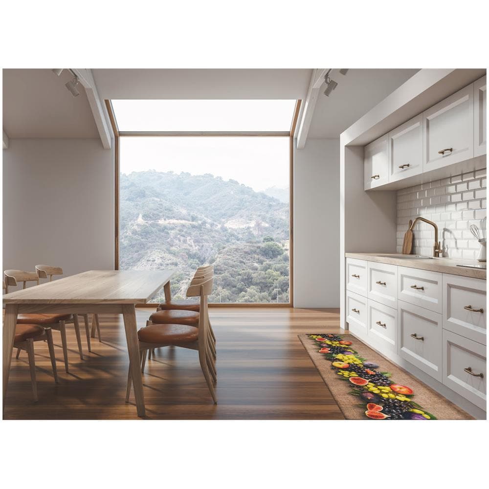 Tappeto Cucina Antiscivolo Stampa Digitale Linea Emozioni Fantasie Sapori 58x280 Fichiuva - Foto 5