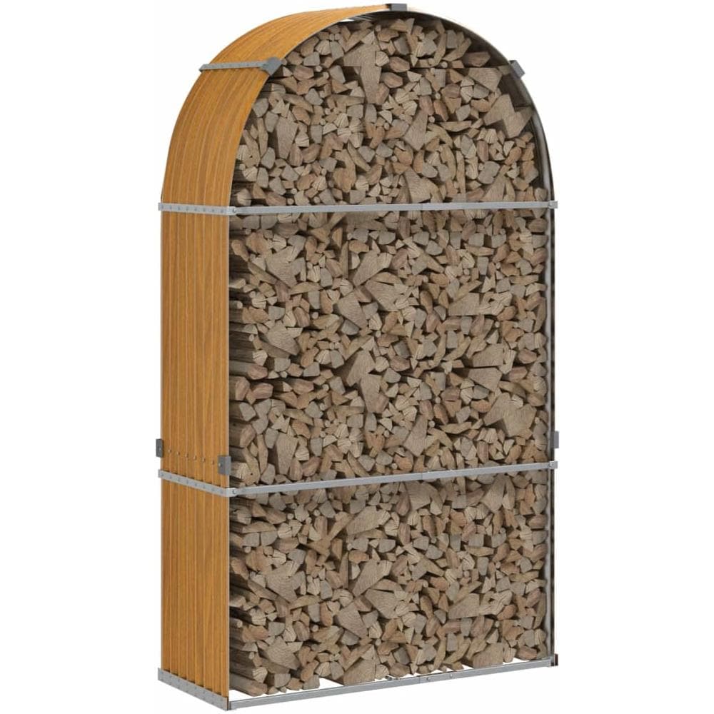 Portaceppi Marrone Chiaro 120x45x210 Cm In Acciaio Zincato - Foto 3