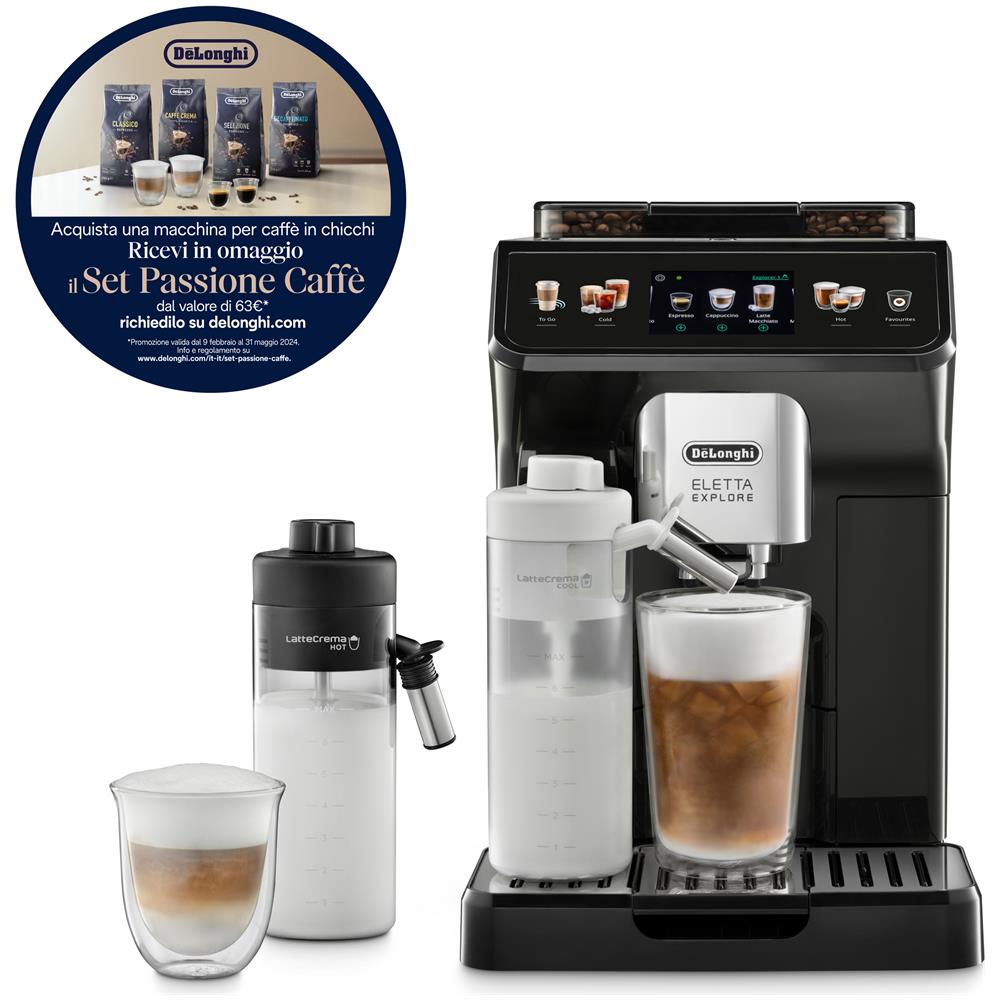 Macchina da Caffè Espresso Automatica Eletta Explore ECAM 450.55.G Serbatoio 1.8 Lt. Potenza 1450 Watt Colore Grigio - Foto 2