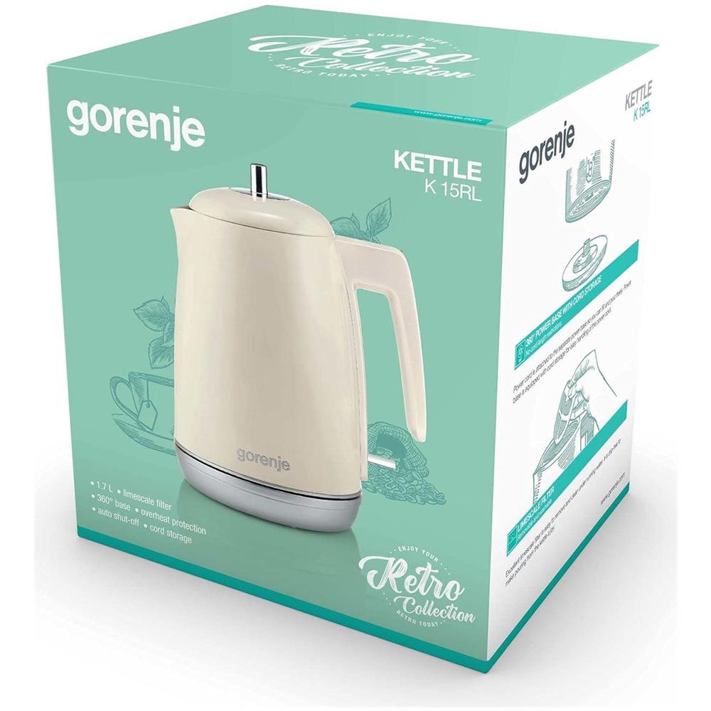 Bollitore K15RL Capacità 1,7 L Potenza 2200 W Colore Bianco - Foto 4