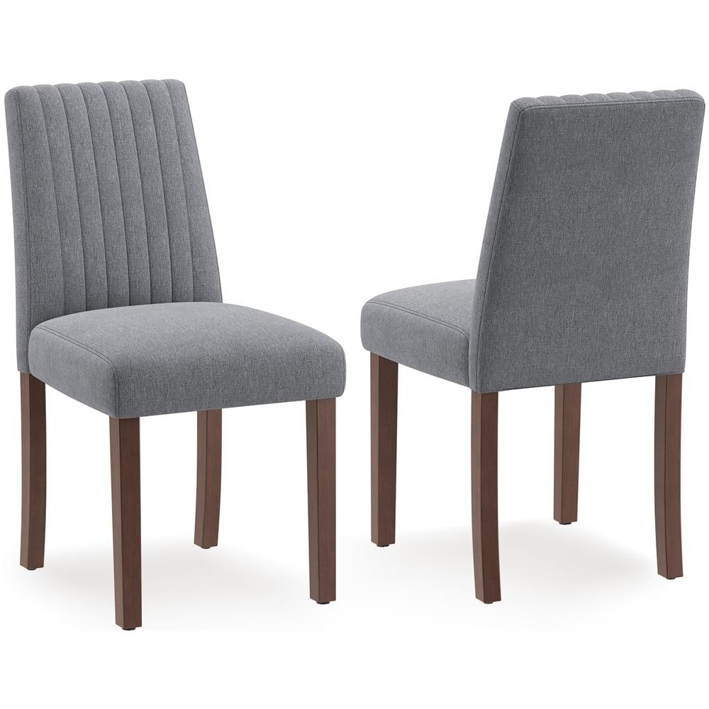 Sedia Da Pranzo Imbottita Con Schienale Alto, Sedia In Tessuto Ergonomica, Sedie Moderne Per Cucina Con Gambe In Legno, Comode E Stabili, Per Sala Da Pranzo, Cucina E Home Office - Foto 1