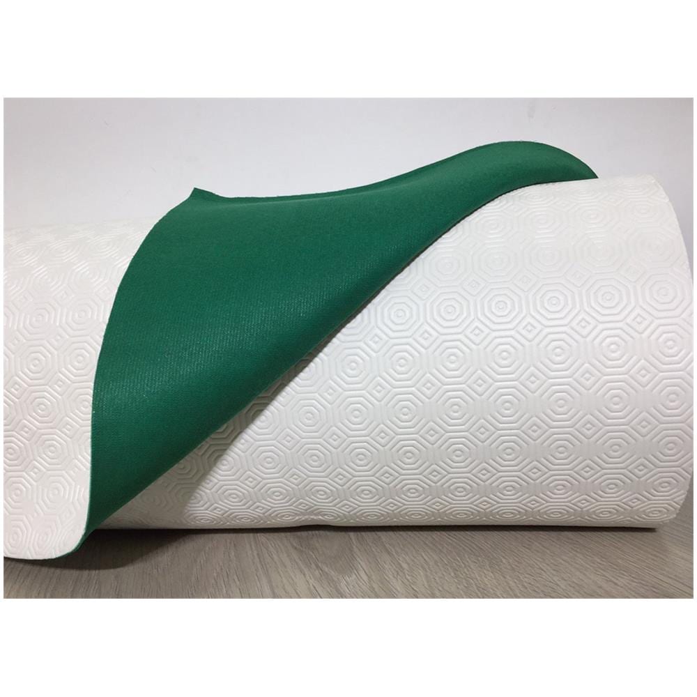 Mollettone Copritavolo Gommato Antiscivolo Protezione Tavolo Colore Verde 140x140 Verde - Foto 1