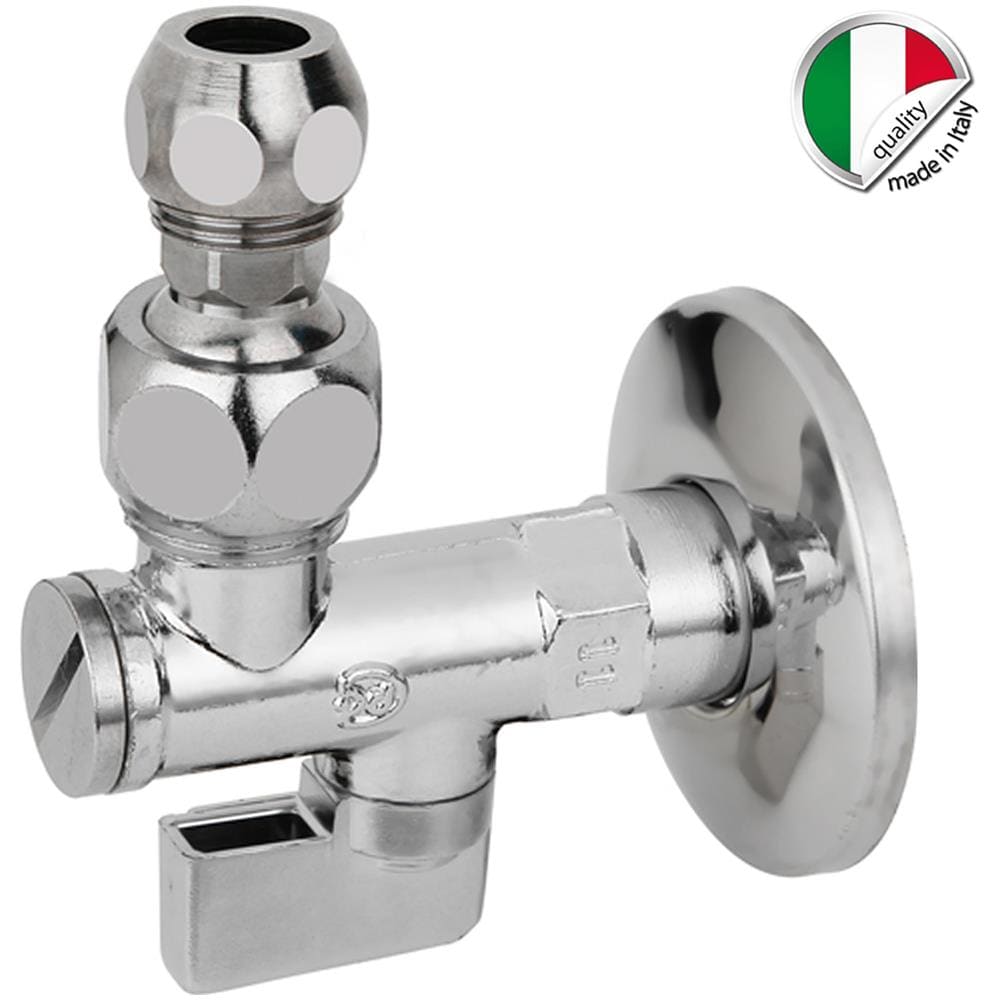 Rubinetto A Sfera Sottolavabo 1/2"" X 3/8"" - Ø 10 Mm - Foto 2
