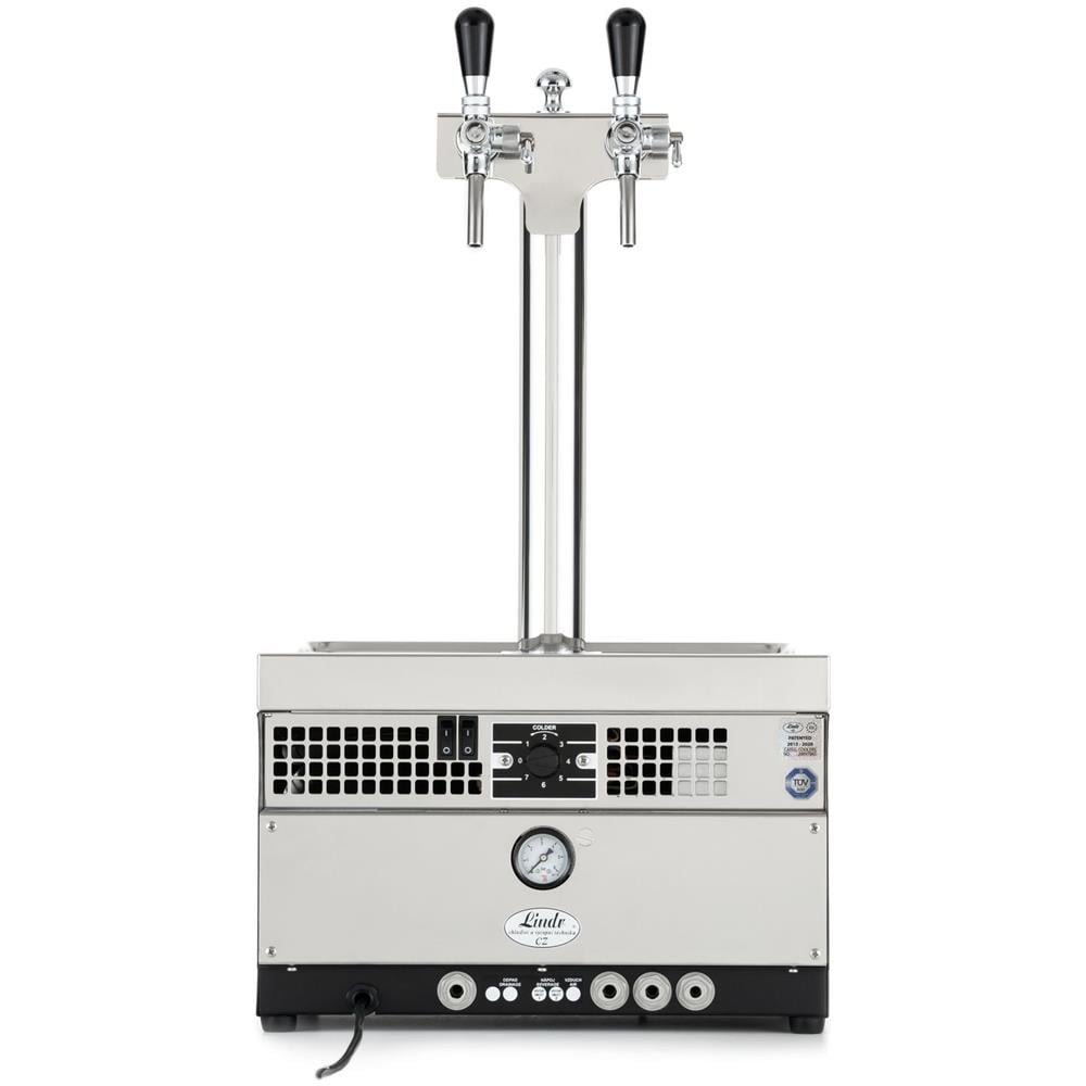 Spillatore Birra Kontakt 55 / K Profi Dry Cooler A 2 Linee In Acciaio Inossidabile, Pompa A Membrana Da 50 Litri / H, Green Line - Foto 4