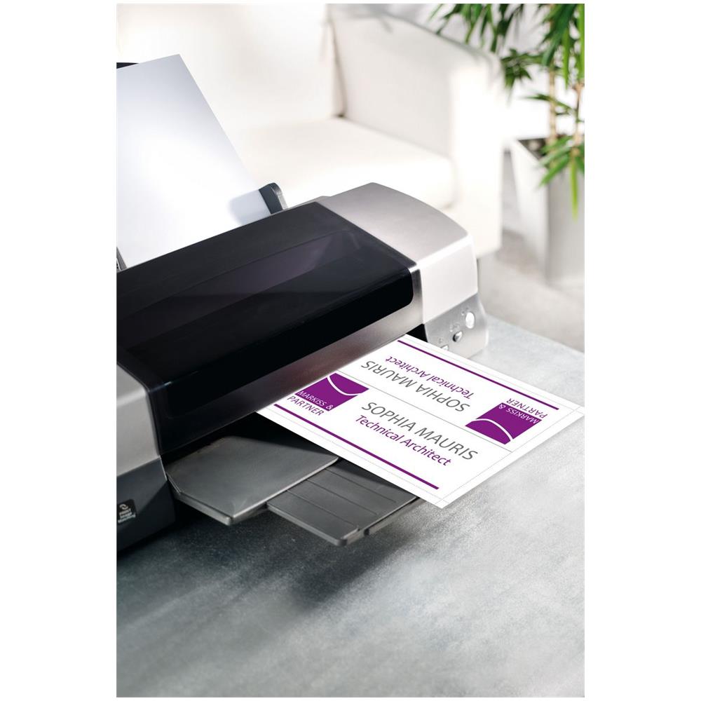 Dp047 - Tischkarten - High White - 60 X 100 Mm - 185 G / m2 - 40 Stck. (20 Bogen X 2) (dp047)  - Foto 3