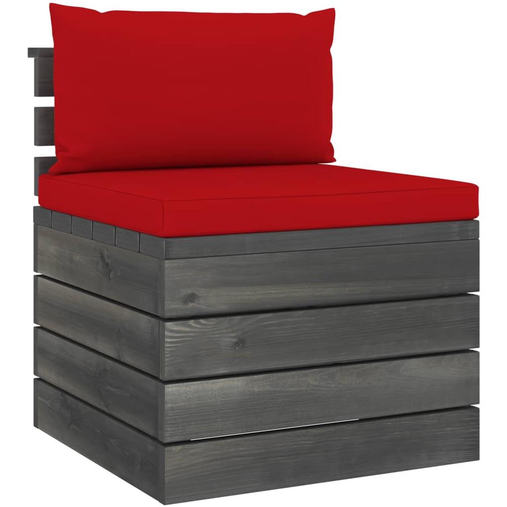 Set Divani da Giardino su Pallet 2 pz con Cuscini Massello Pino - Foto 2