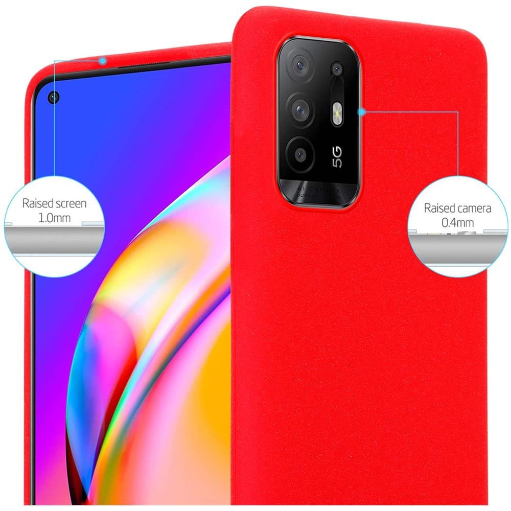 Custodia Compatibile Con Oppo A94 5g In Frost Rosso - Coperchio Protettivo In Silicone Tpu Flessibile - Foto 2