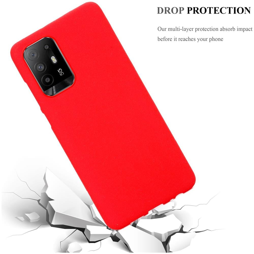Custodia Compatibile Con Oppo A94 5g In Frost Rosso - Coperchio Protettivo In Silicone Tpu Flessibile - Foto 6