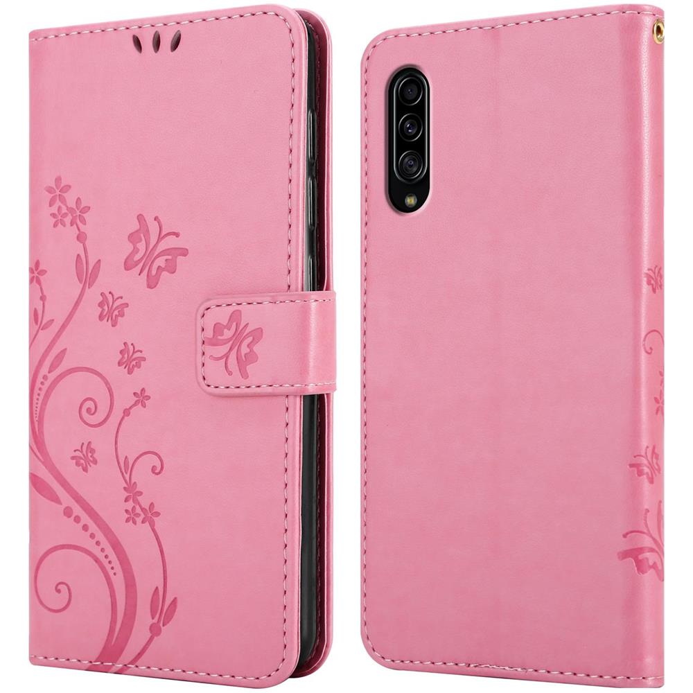 Cadorabo Custodia Compatibile Con Samsung Galaxy A90 5g In Rosa Fiore - Coperchio Protettivo In Design Floreale Con Chiusura Magnetica, Funzione Stand E Slot Per Carte - Foto 8