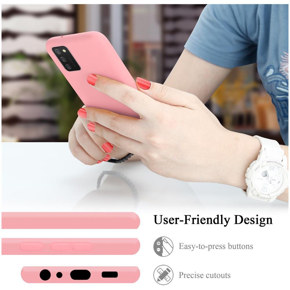 Custodia Compatibile Con Samsung Galaxy A02s In Liquid Rosa - Coperchio Protettivo In Silicone Tpu Flessibile - Foto 6