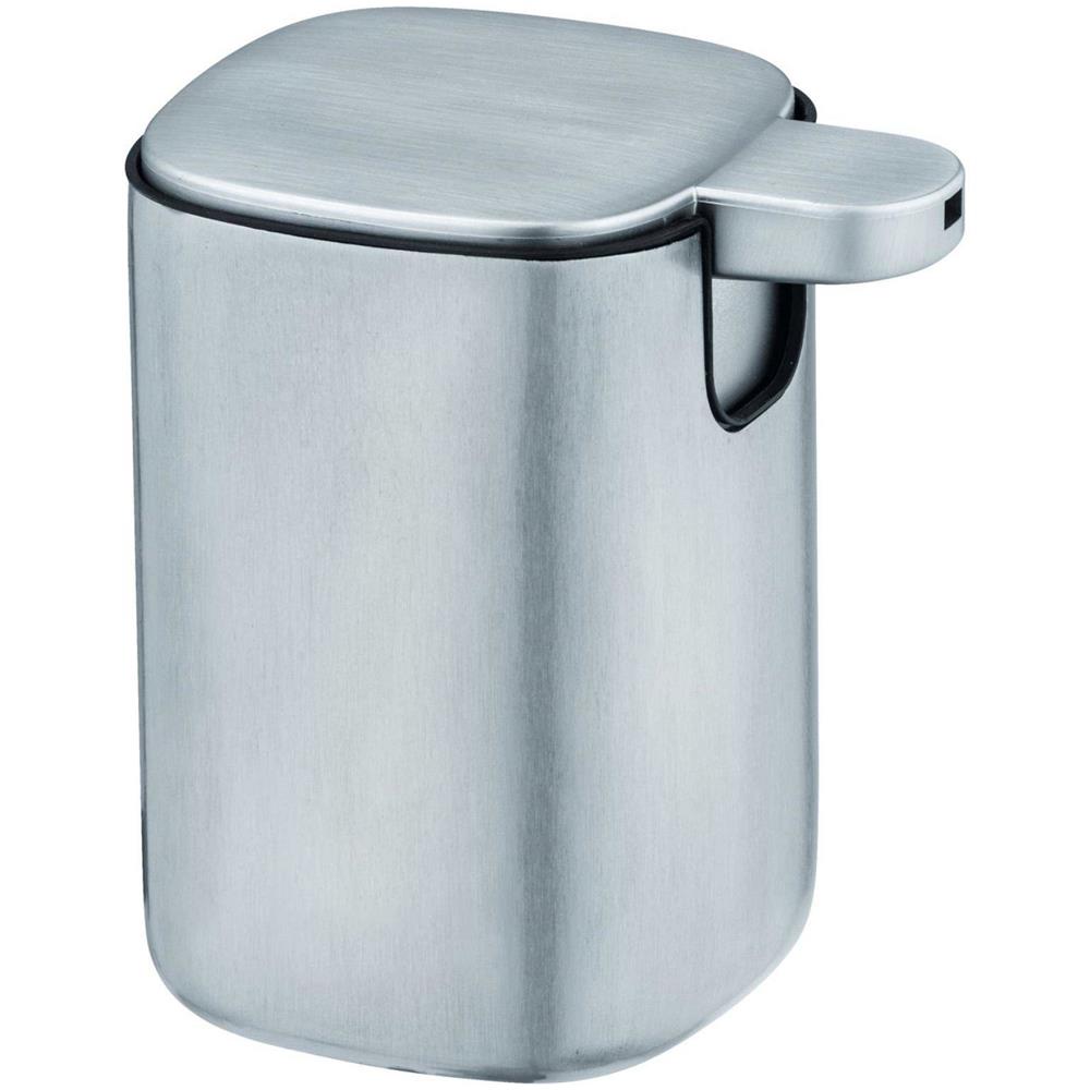 Dispenser Di Sapone Liquido Alassio, Acciaio Inox Opaco, Grigio, 230 Ml, - Foto 1