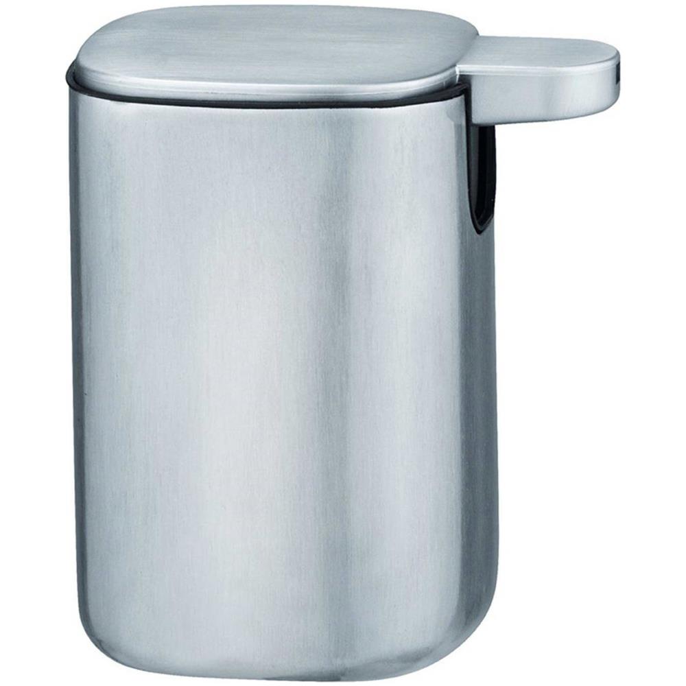 Dispenser Di Sapone Liquido Alassio, Acciaio Inox Opaco, Grigio, 230 Ml, - Foto 2