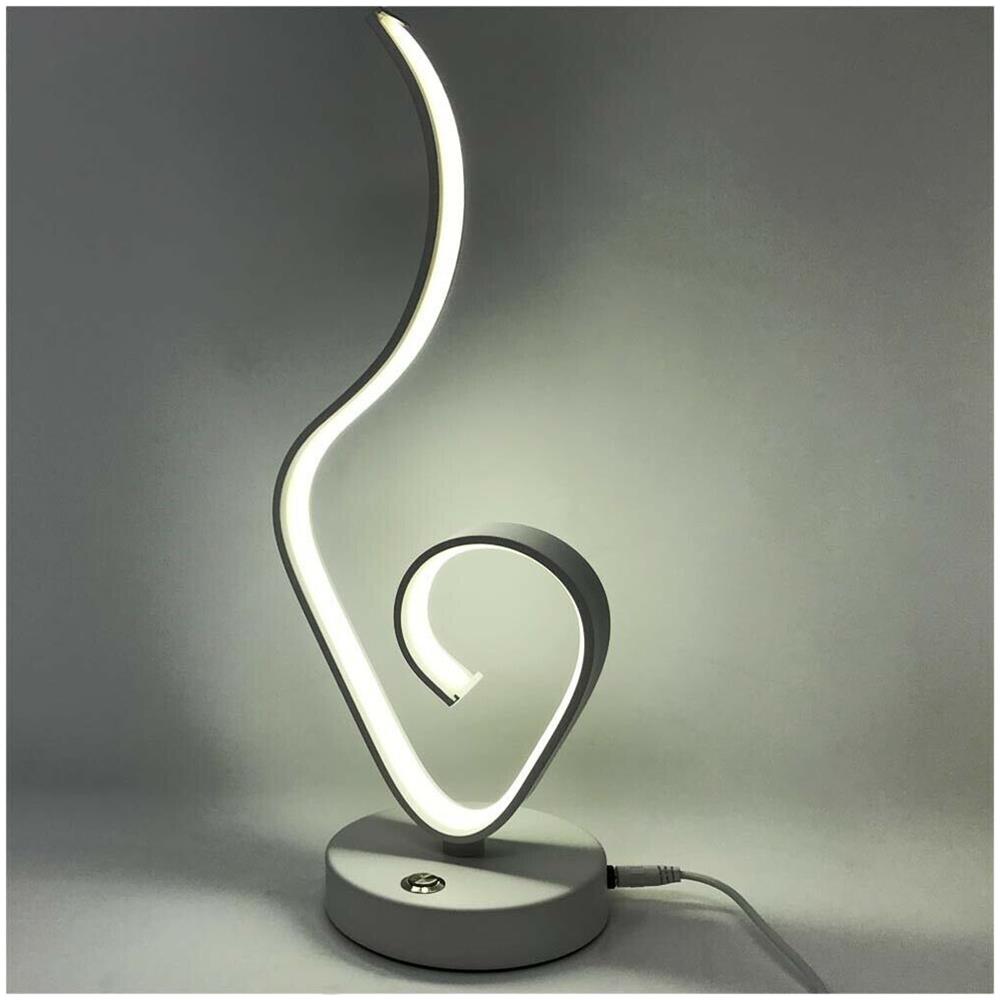 Lume Da Comodino Stile Moderno 9 W Lumetto Lampada Led Luce Bianca 6500k D04-f - Foto 1