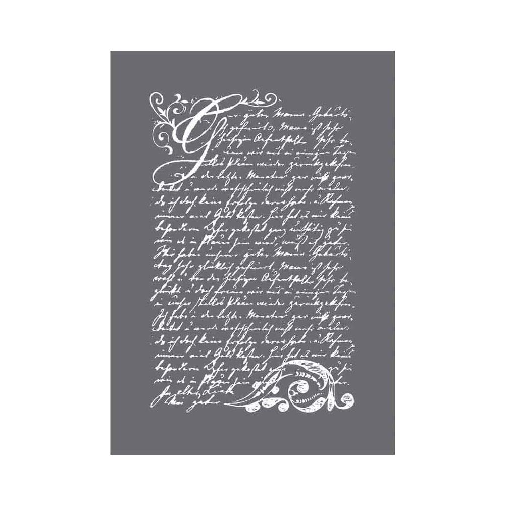 Stampa Dello Schermo Vintage Stencil A5 Poesia - Foto 1