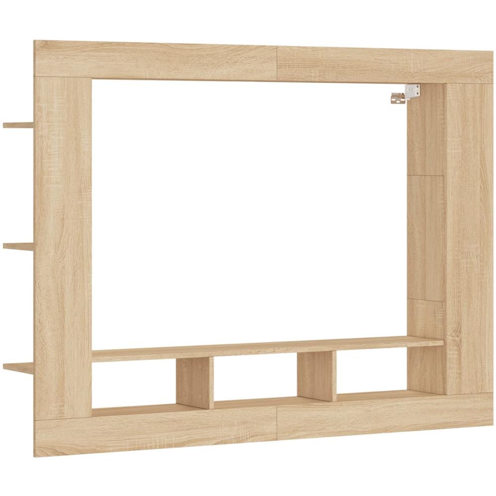 Mobile Porta Tv Rovere Sonoma 152x22x113cm In Legno Multistrato - Foto 2