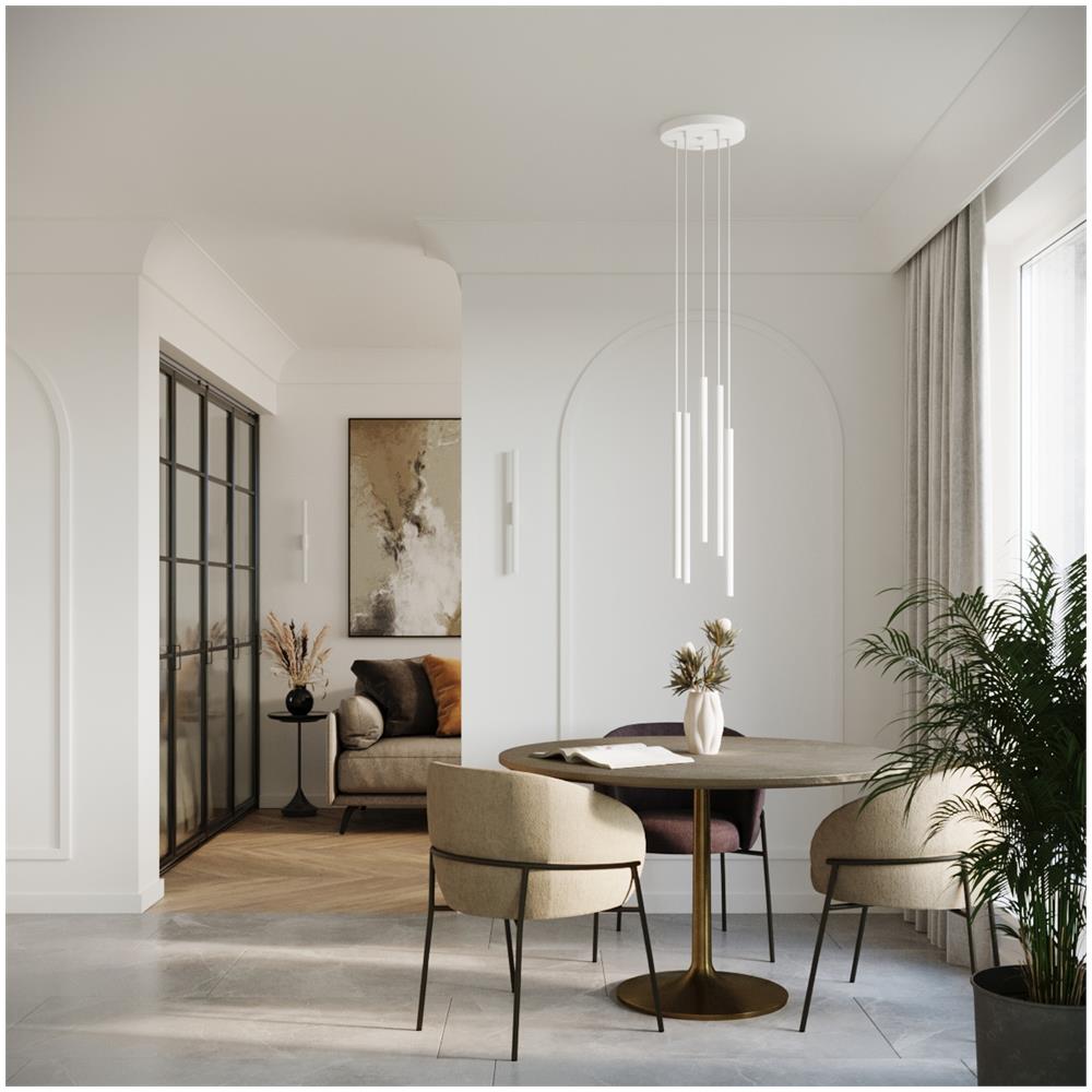 Sollux Lighting Lampada A Sospensione Pastelo 2 Bianco Sl.1303 - Moderno Lampade A Sospensione Bianco 118x15x15 Cm - Foto 7