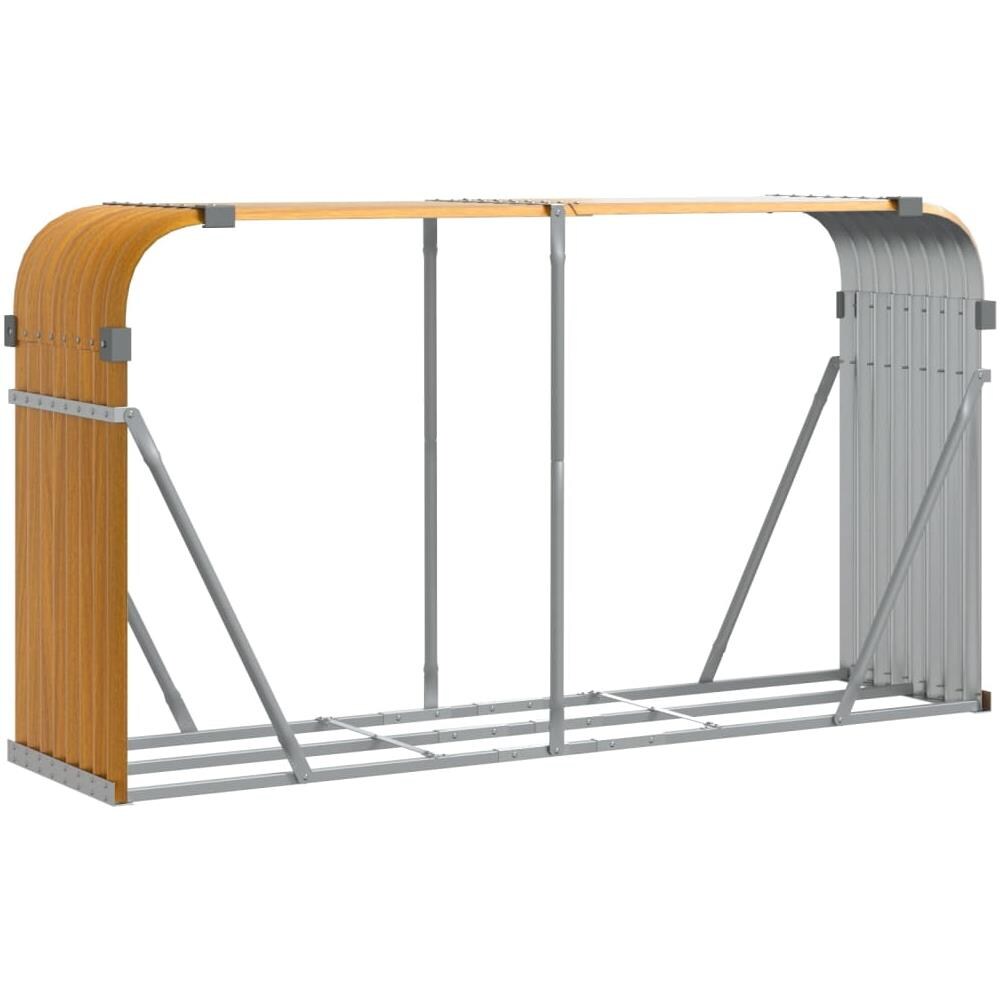 Portaceppi Marrone Chiaro 180x45x100 Cm In Acciaio Zincato - Foto 2