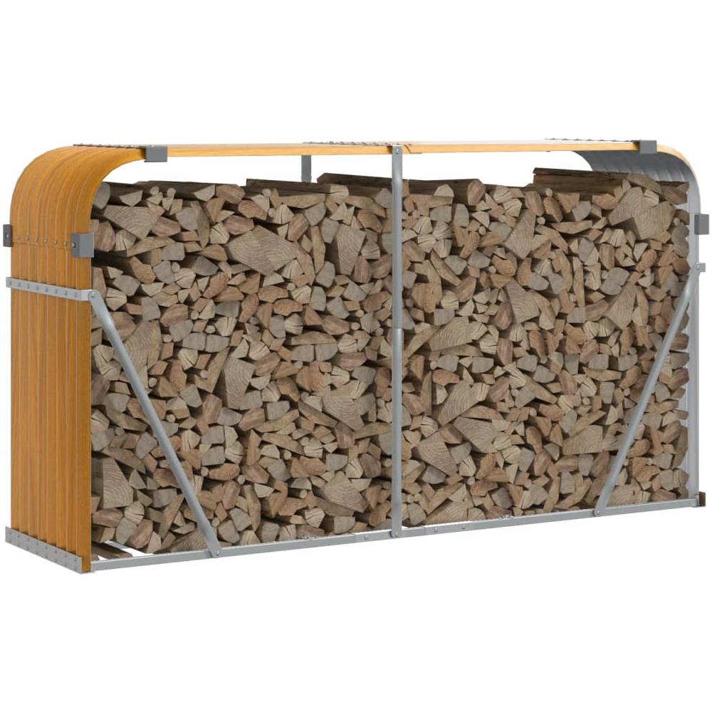 Portaceppi Marrone Chiaro 180x45x100 Cm In Acciaio Zincato - Foto 3