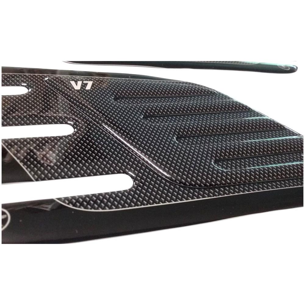 2 Protezioni Ginocchia Laterali Serbatoio 3D Compatibili Per Moto Guzzi V7 New - Foto 3