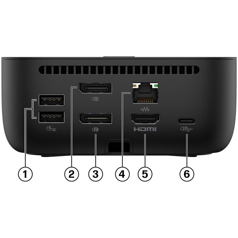 Docking Station Usb-c 100W G6 Wired 4K Ultra HD 25000Mbps 120W Nero - Foto 2