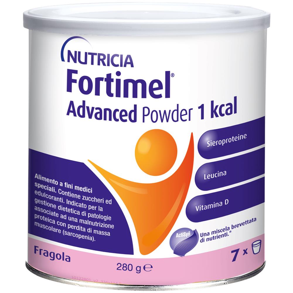 Fortimel Advanced Powder 1 kcal Fragola 280 g - Foto 1