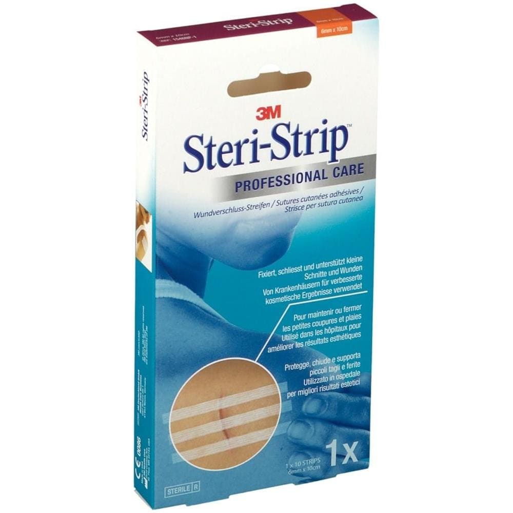 Cerotto per Sutura Steristrip Striscia 6 X 100 mm 10 Pezzi - Foto 1