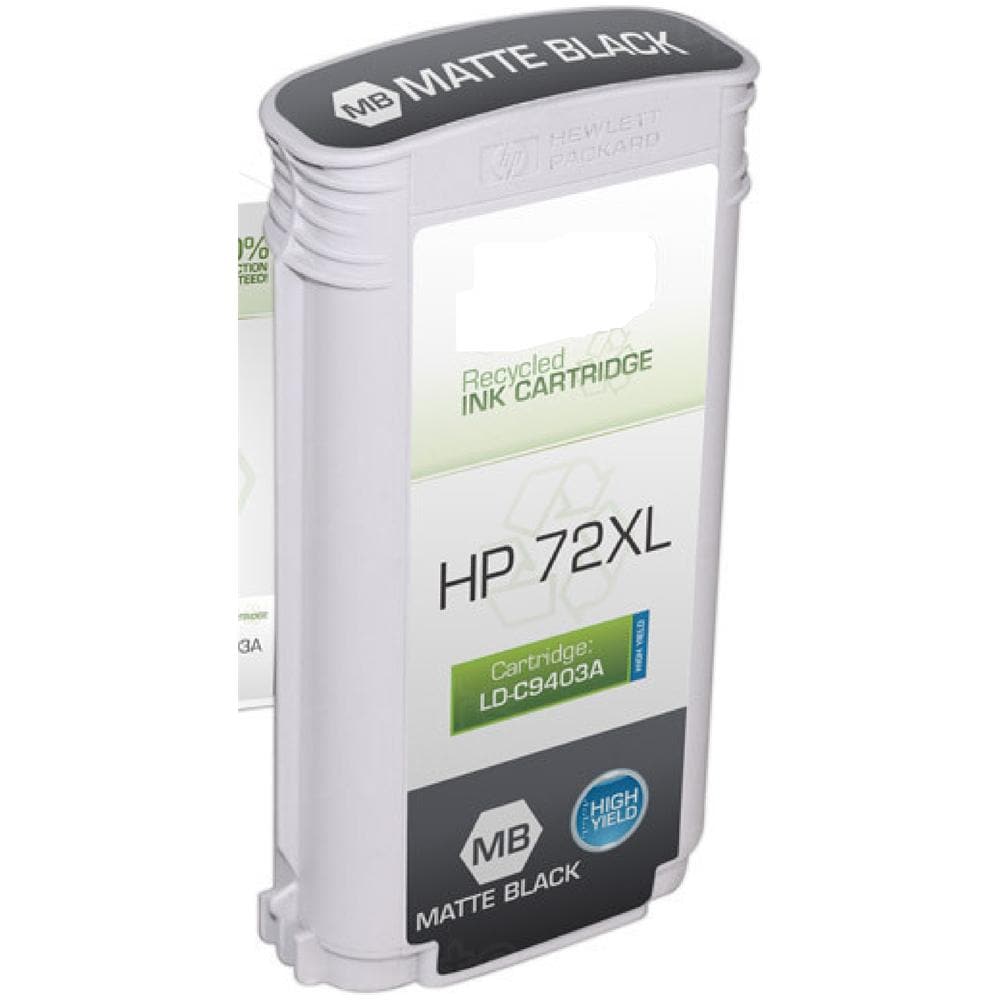 Cartuccia 72 C9403a Matte Black Compatibile Per Hp Designjet T1100, t1200, t1300, t2300 72 130ml Pigment - Foto 1