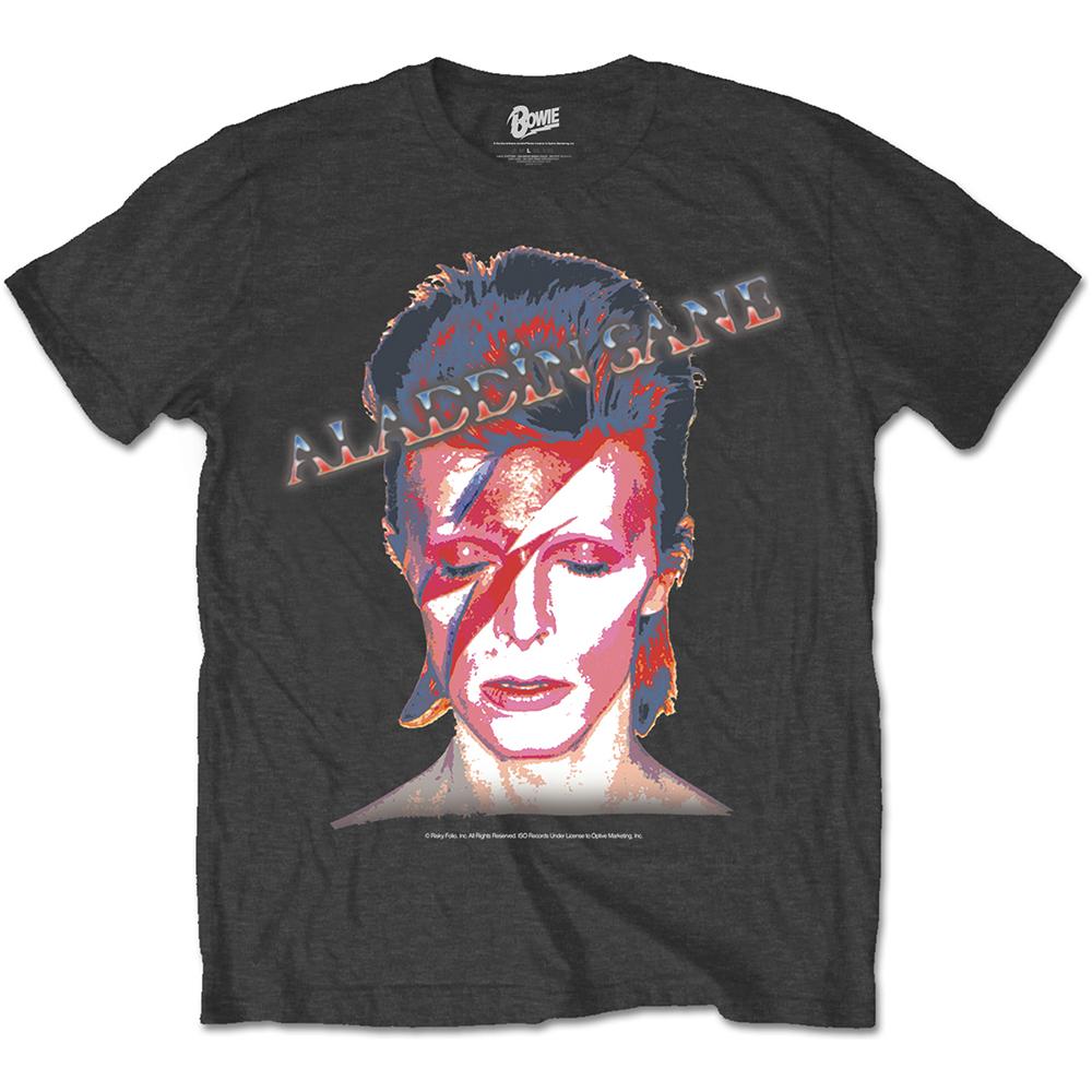 David Bowie - Aladdin Sane Grey (T-Shirt Unisex Tg. S) - Foto 1